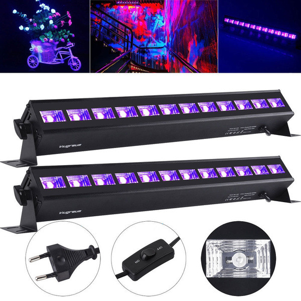 36W LED UV BAR LED Schwarzlicht Leiste Bühnenlicht Deko Effekt Licht Party DE 
