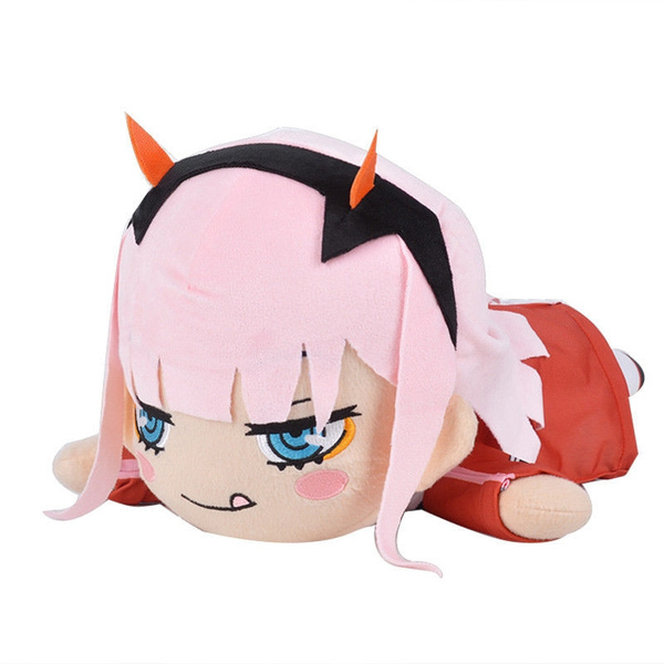  FUNKY STORE Darling in The Franxx Waifu Plush Doll Toy Pillow  Cushion One pcs (Zero Two) 38x40 cm : Toys & Games