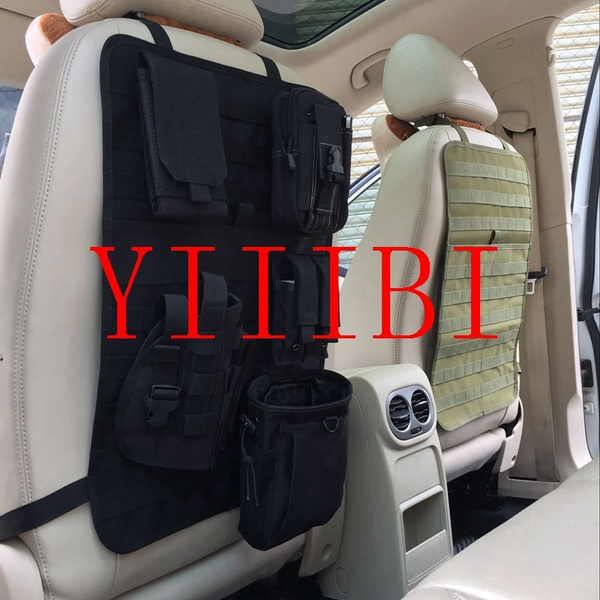New Nylon Tactical Car Seat Back Organizer Molle Vehicle Panel