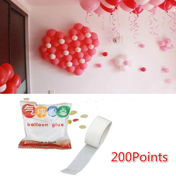 Balloon Stickers Dots Adhesive Wedding Party Decoration Ceiling Wall Attach