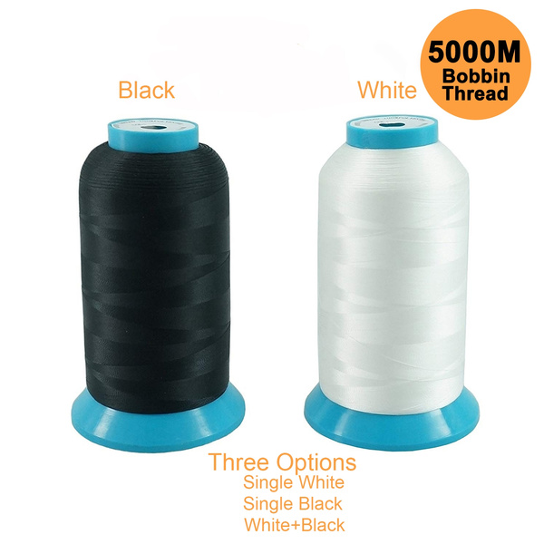 5500Y Bobbin Thread for Embroidery and Sewing Machines New brothread Black Huge Spool 5000M 
