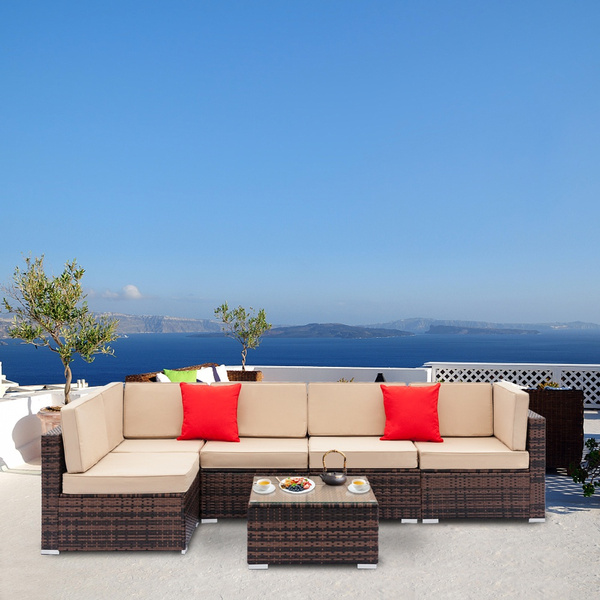 Clearance outdoor online sectional