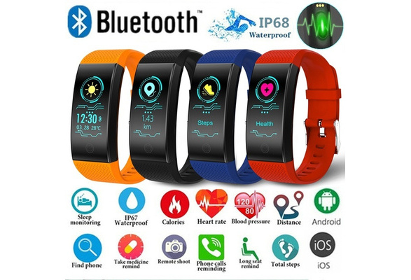 DX Fashion QW18 Smart Bracelet Waterproof Blood Pressure Band Watch Blood Oxygen Heart Rate Monitor Smart Pedometer Wristband Wish