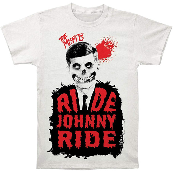 The Misfits Ride Johnny Ride Mens T-Shirt Vintage White | Wish