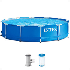 Swimming, intexabovegroundpool, Metal, metalframeabovegroundpool
