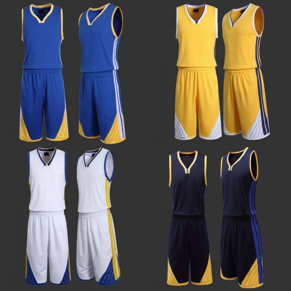 Men Plus Size Sports Basketball Jersey Basketball Team Uniform Shirt + Pant Basketball Clothing