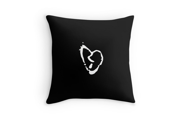 heart symbol pillows