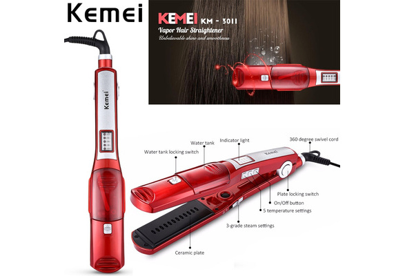 Kemei steam 2025 hair straightener