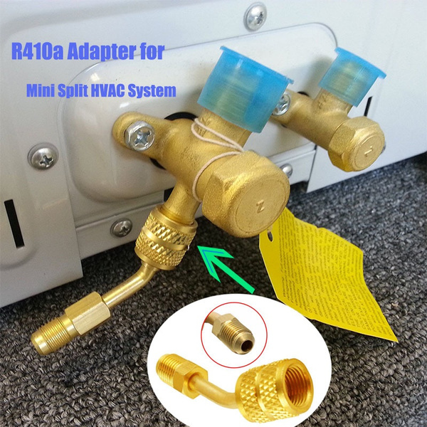 CARBEX New R410a Adapter for Mini Split HVAC System 5/16 Female Quick Couplers x 1/4 Male Flare CARBEX New R410a Adapter for Mini Split HVAC System 5/16 Female Quick Couplers x 1/4 Male Flare