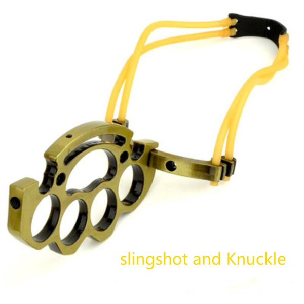 HOT Brass Knuckles Catapult Tactical Survival Multi-Functional