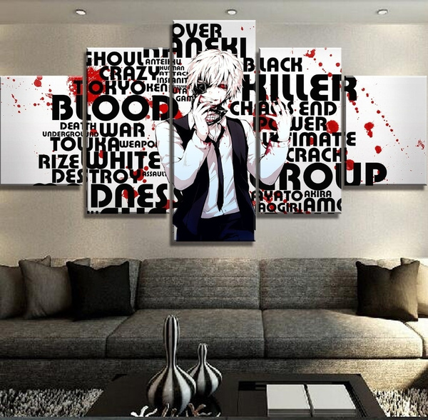 Tokyo Ghoul Anime Wall Art Painting by Rash Jan