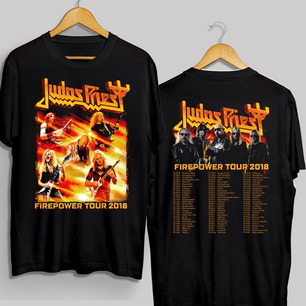 Mens Judas Firepower Priest Tee T-Shirt Black