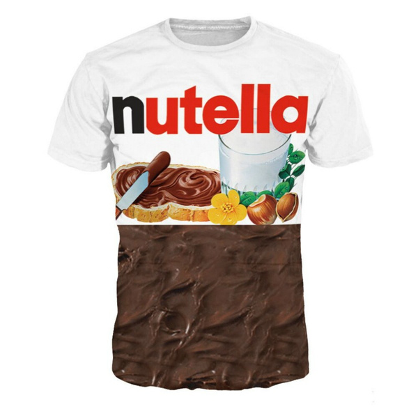 New Womens/Mens Nutella Printed Shirt Wish