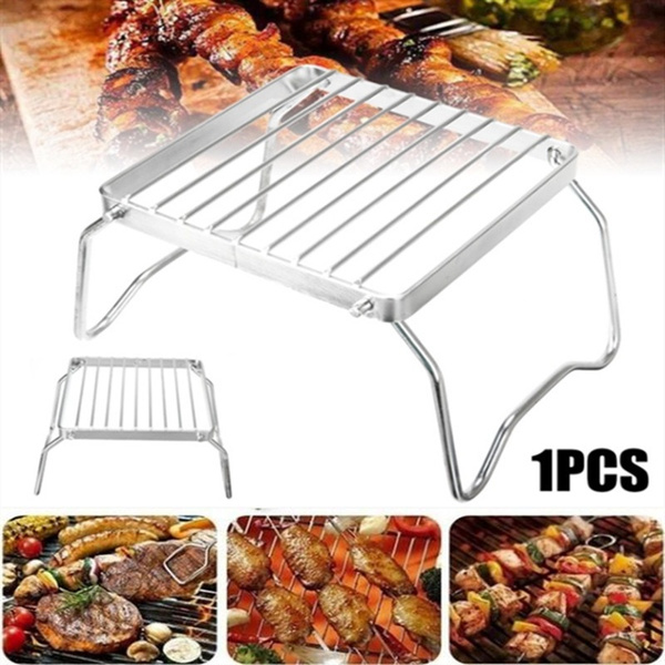 Outdoor Portable Stainless Steel Burner Bracket Barbecue Cookware ...