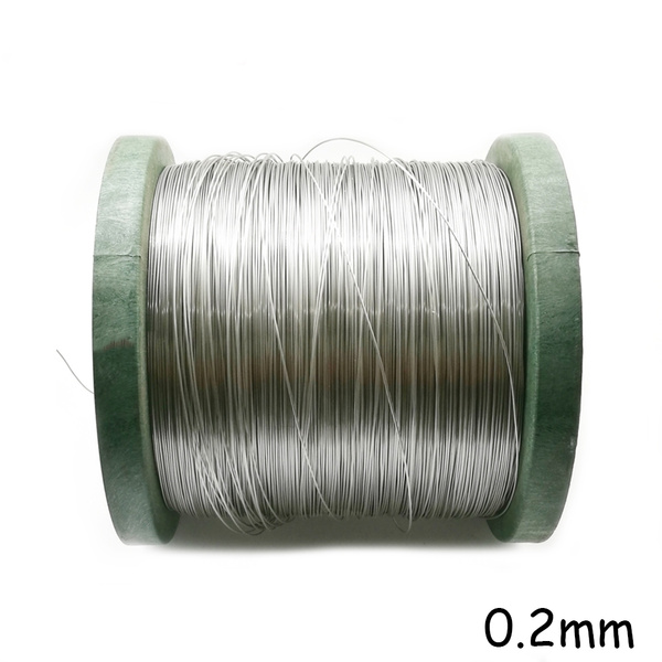 304 Stainless Steel Wire Rope Alambre Softer Fishing Lifting Cable 0.2mm  Diameter 304 Wire Single Soft Wire Fine Line 100M