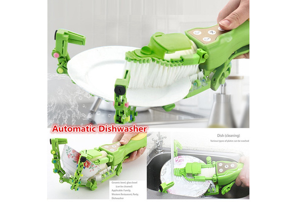 HOT Handheld Automatic Dish Scrubber Brush Antibacterial Kitchen