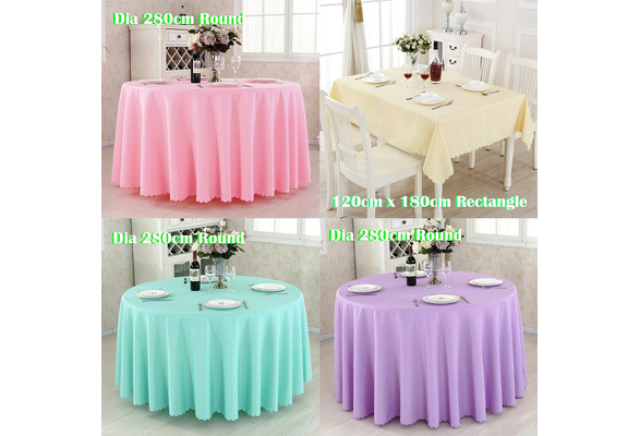 Bohemian Round Tablecloth Table Cover Polyester Banquet Party Decor 140cm 