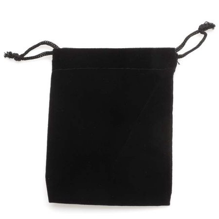 small black velvet bag