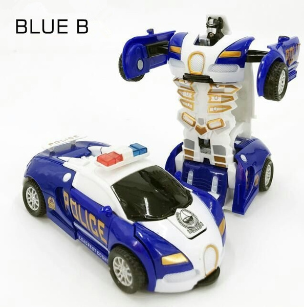 police car deformation