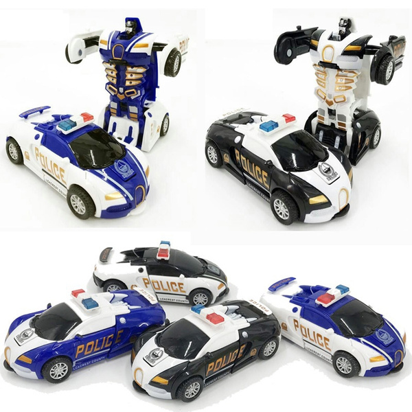 police car transformer toy