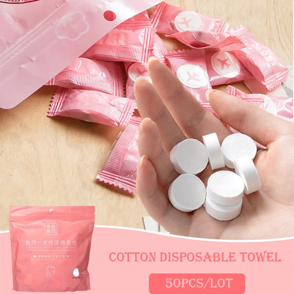Travel Tablet Compressed Capsules Wipes Disposable Towel Paper Tissue 