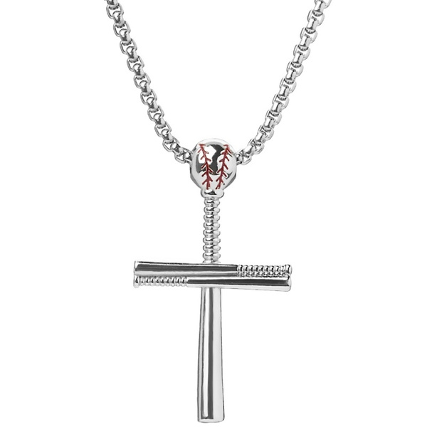 baseball pendant cross