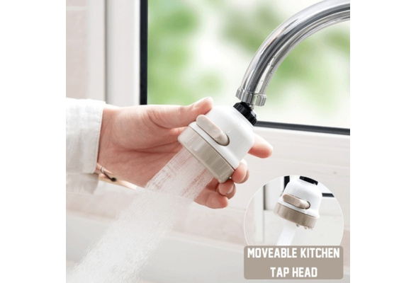 1pc Moveable Kitchen Tap Head Universal 360 Degree Rotatable Faucet Water Saving 