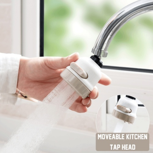 1Pcs Moveable Kitchen Tap Head 360° Rotatable Faucet Water Saving Filter Sprayer