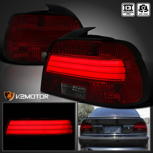 20012003 BMW E39 5Series M5 525i 530i 540i Red/Smoke Lens LED Tail