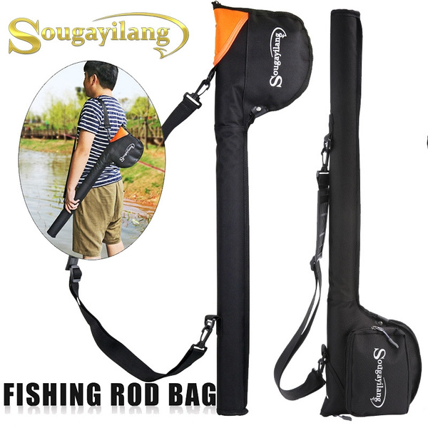 Sougayilang Fly Fishing Rod Bag Multi-functional Folding Fishing Rod  Carrier Fishing Pole Tools Storage Bag Case Fishing Gear for Fly Fishing  Bass Fishing