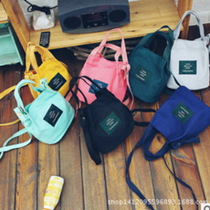 women's shoulder bags, Shoulder Bags, canvasbucketbag, canvas leather bag women