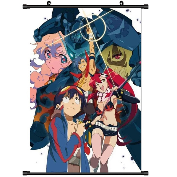 Tengen Toppa Gurren Lagann Anime HD Print Wall Poster Scroll Home Decor Cosplay