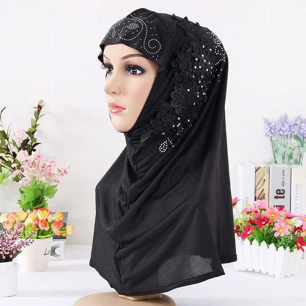 Women Muslim Islamic Tassel Glitter Long Hijab Scarf Shawl Wrap Pashmina Stole 