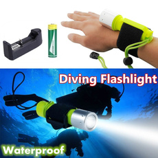 Flashlight, underwater, led, 18650