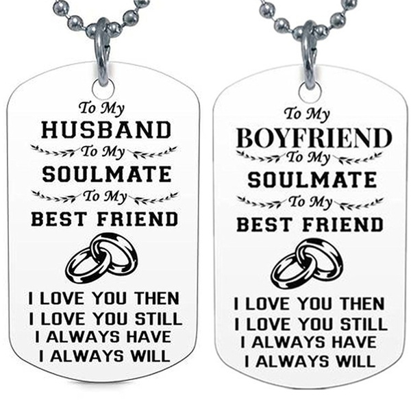 Girlfriend and hot sale boyfriend necklaces