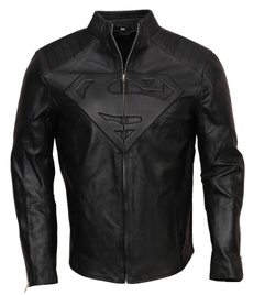 Jacket, supermanleathercostume, blacksupermanjacket, Cosplay