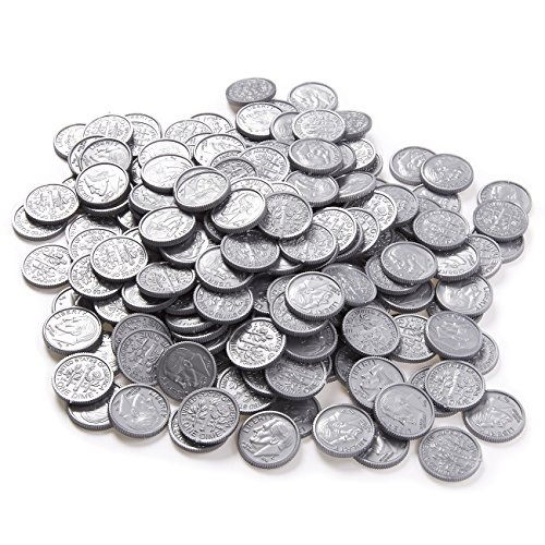 plastic play coins