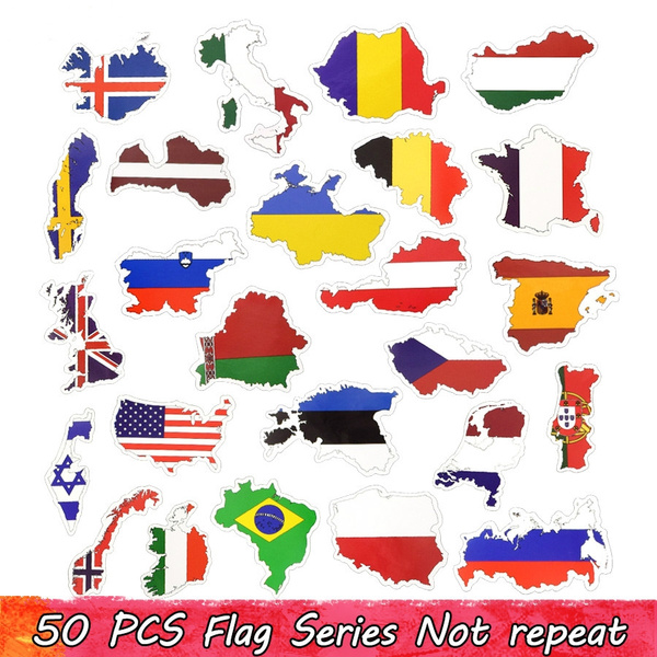 Details about   50 Countries National Flag Sticker Toys for Children Soccer Football Fans Decal 