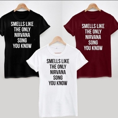 Nirvana t shirt clearance tumblr