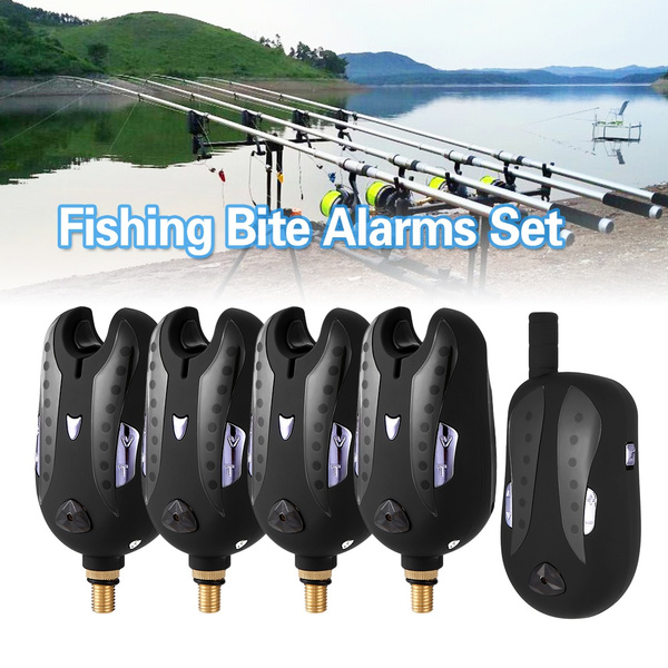 Lixada Fishing Alarm Fishing Bite Alarm Sound Alert Kit Fishing Alarm  Indicator 
