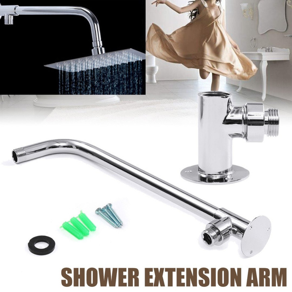 30cm Stainless steel Wall Mounted Bathroom Shower Extension Pipe Arm