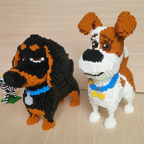 Balody Animal World Dachshund Dog Stand Pet 3D Model DIY Mini Diamond  Blocks Bricks Building Toy for Children no Box