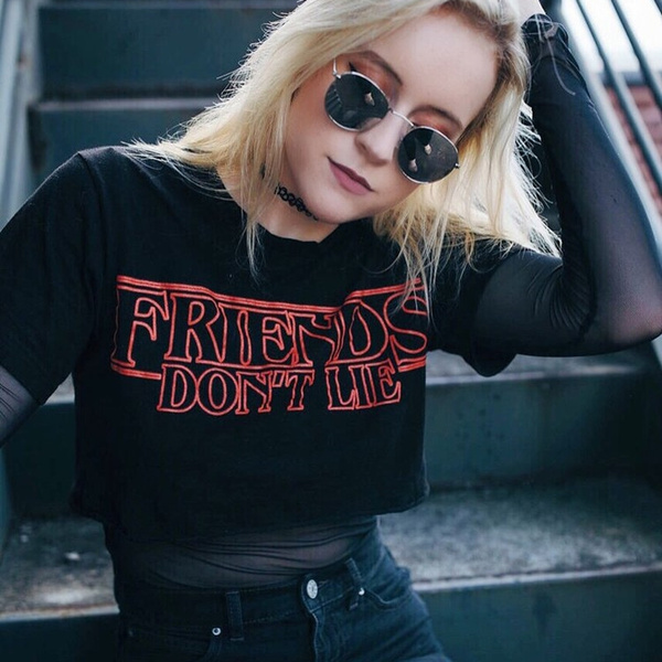 Stranger things crop top