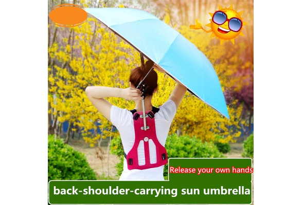 Hands-Free Field Work Shoulder Fishing Back Sunshade Backpack Umbrella -  China Umbrella and Best Umbrella price