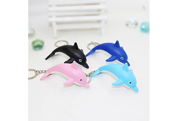 Dolphin Pink MOP & Beads Clip & Key Ring 3