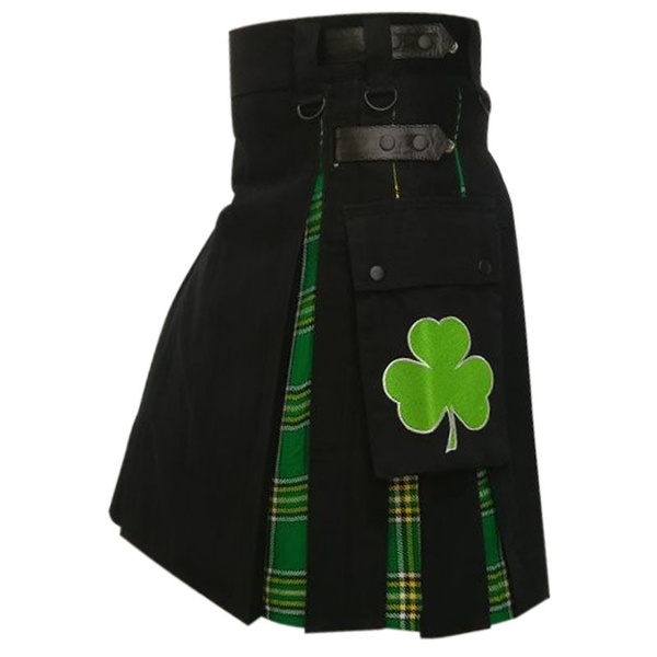 Plus Size Kilts DSS KILTS- Men's Heavy Tartan Utility Kilt (Irish