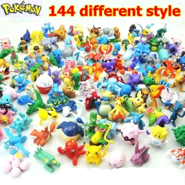 144 different style/lot Pokemon Action Figures Anime Kids Toys