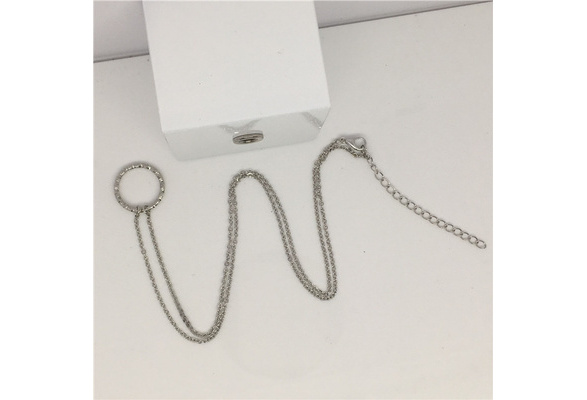 JIMIN K-POP BTS Bangtan Boys Album JIN SUGA Silver Ring Pendant Long Chain  Necklace Korean Fashion Jewelry