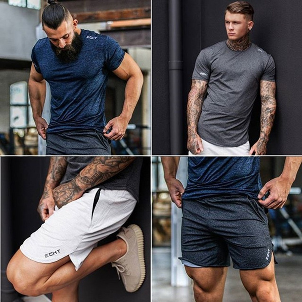ECHT Men Training Shorts Quality Cotton 