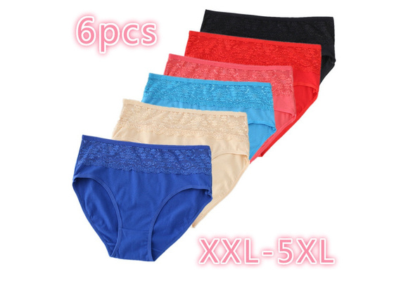 2pcs Big Size 2xl 3xl 4xl 5xl Control Panties Women Cotton
